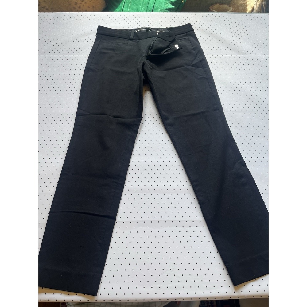 BANANA REPUBLIC Sloan Fit Pants Black Stretch Career Formal Tailored Women 4